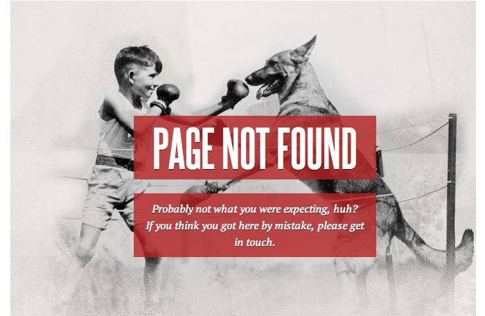 25 Creatively Designed 404 Error Pages