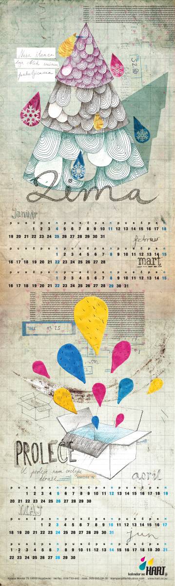 28 Cool &#038; Fresh Calendar Designs That You Shouldn&#8217;t Miss
